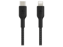 Charger l&#39;image dans la galerie, BELKIN Câble USB - Lightning 1 m torsadé Noir (CAA004bt1MBK)

