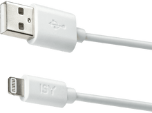 Charger l&#39;image dans la galerie, ISY Câble USB - Lightning 1 m Blanc (IUC-2001)
