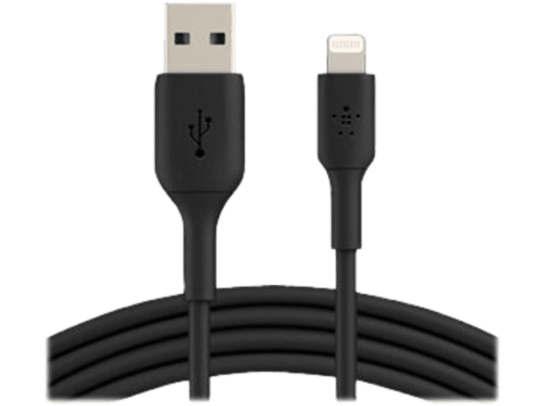 BELKIN Câble USB - Lightning 2 m Noir (CAA001bt2MBK)