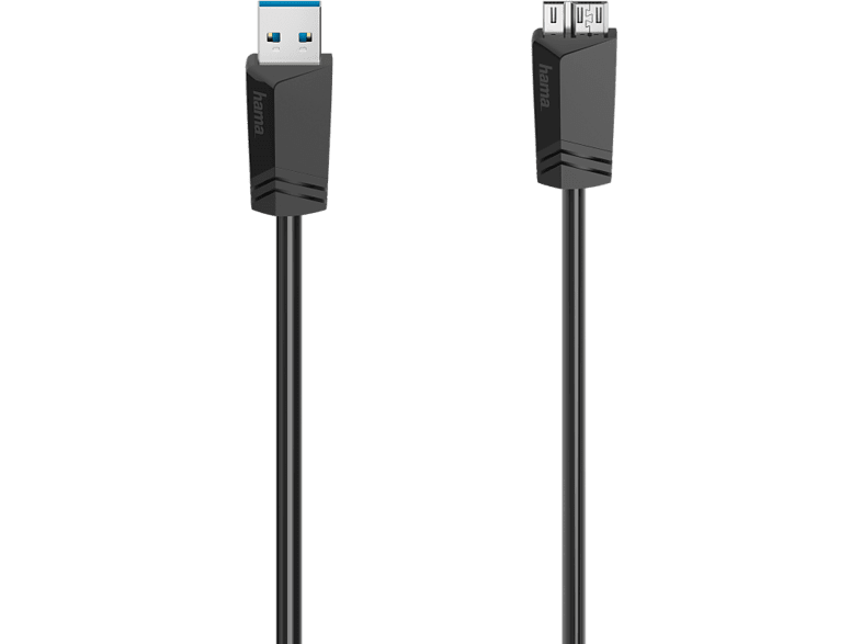 HAMA Câble USB - microUSB 3.0 0.75 m Noir (200626)
