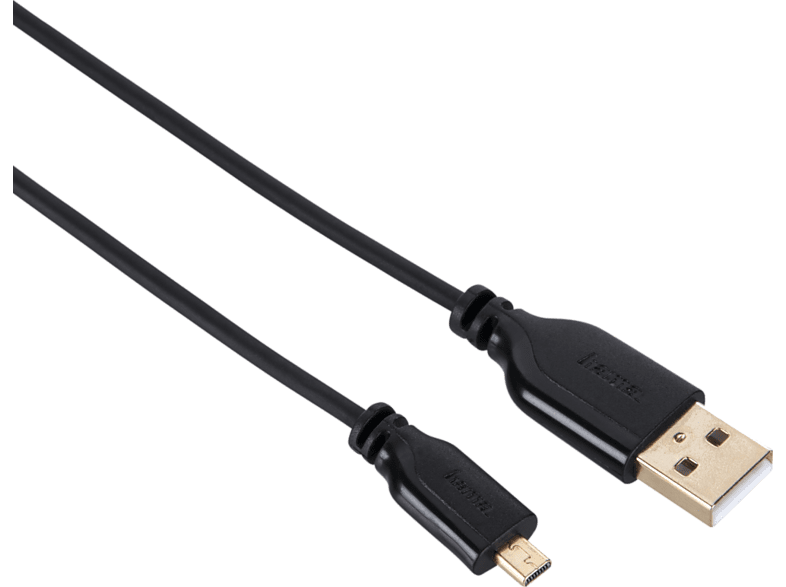HAMA Câble USB - mini-B 8-pin 75 cm Noir (74249)