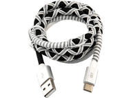 ISY Câble USB - USB-C 1 m Noir / Blanc (IUC-4100-SB-C)
