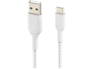 BELKIN Câble USB - USB-C Nylon 1 m Blanc (CAB002bt1MWH)
