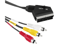 HAMA Câble vidéo RCA - Scart 1.5 m Noir (205156)