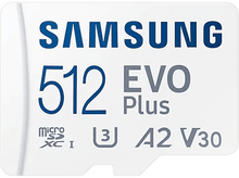 Charger l&#39;image dans la galerie, SAMSUNG Carte mémoire microSD Evo Plus (2021) 512 GB V30 (MB-MC512KA/EU)
