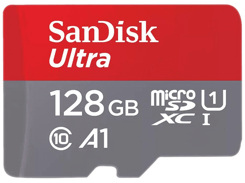 SANDISK Carte mémoire microSDXC Ultra A1  128 GB avec adaptateur SD (0619659200558)