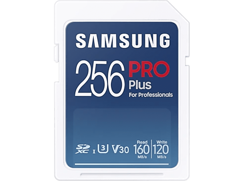 SAMSUNG Carte mémoire SD Pro Plus 256 GB (MB-SD256K/EU)