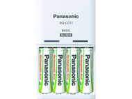 PANASONIC BATTERY Chargeur de piles 1900 mAh + 4 Piles AA et 2 Piles AAA
