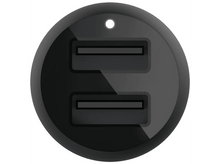 Charger l&#39;image dans la galerie, BELKIN Chargeur voiture 2 x USB + Câble USB - USB-C Noir (CCE001bt1MBK)
