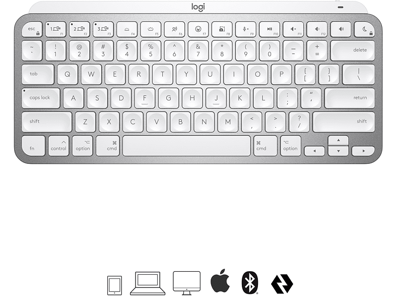 LOGITECH Clavier sans fil MX Keys Mini for Mac Pale Gray AZERTY (920-0 –  MediaMarkt Luxembourg