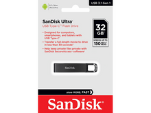 Charger l&#39;image dans la galerie, SANDISK Clé USB-C 3.1 Ultra 32 GB
