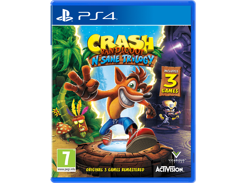 Crash Bandicoot N. Sane Trilogy + 2 Bonus levels UK PS4