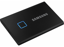 Charger l&#39;image dans la galerie, SAMSUNG Disque dur externe Portable SSD T7 Touch 1 TB Noir (MU-PC1T0K/WW)
