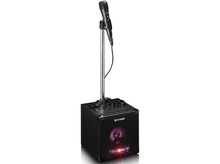Charger l&#39;image dans la galerie, LENCO Enceinte Karaoke sans fil avec lumières LED (BTC-070BK)
