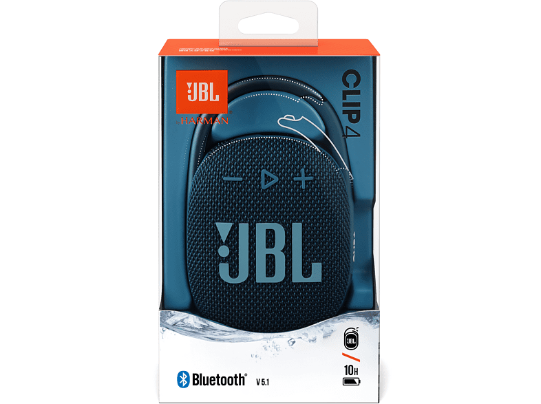 JBL Clip 4 - Mini enceinte sans fil - bluetooth - bleu