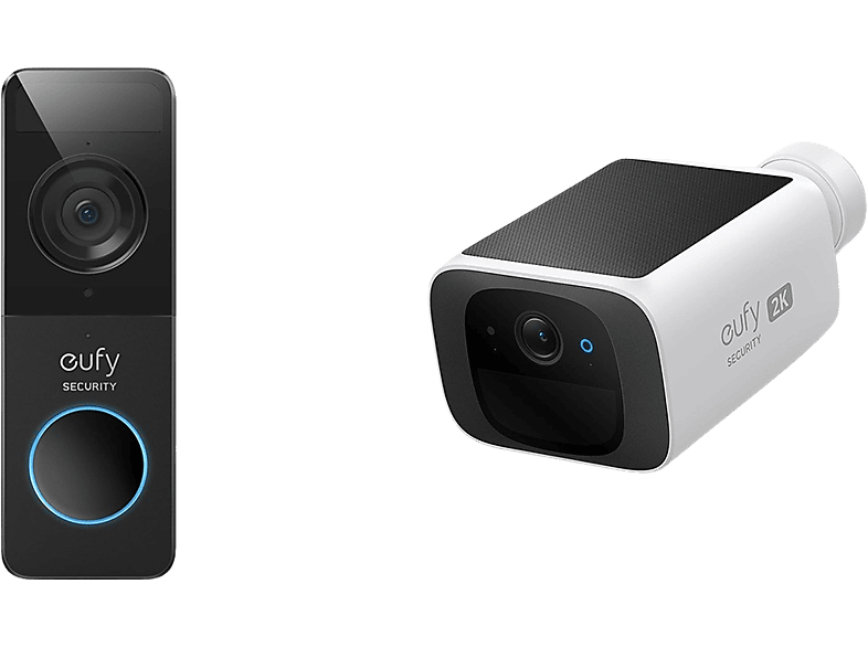 EUFY Caméra de surveillance SoloCam S220 + Sonnette vidéo intelligente (E8134322)