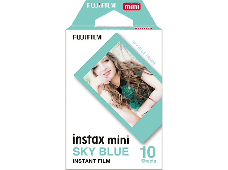 FUJIFILM Film Instax Mini Cadre Bleu 10 pièces (B12009)