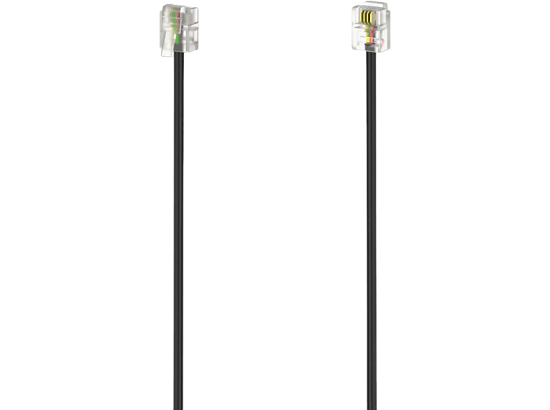 HAMA Câble modulaire RJ-11 6p4c 6 m Noir (00201138)