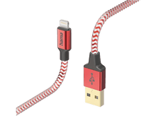 Charger l&#39;image dans la galerie, HAMA Câble USB-A vers Lightning Reflective 1.5 m Rouge (201554)
