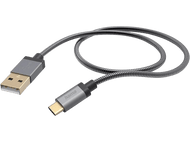 HAMA Câble USB-A vers USB-C Metal 1.5 m Anthracite (201551)