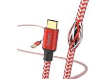 Charger l&#39;image dans la galerie, HAMA Câble USB-A vers USB-C Reflective 1.5 m Rouge (201559)
