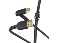 HAMA Câble USB-A vers USB-C Stand 1.5 m Noir (187213)