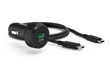 Charger l&#39;image dans la galerie, HAMA Chargeur pour voiture avec câble 1 m USB-C PD 25 W Noir (00201614)
