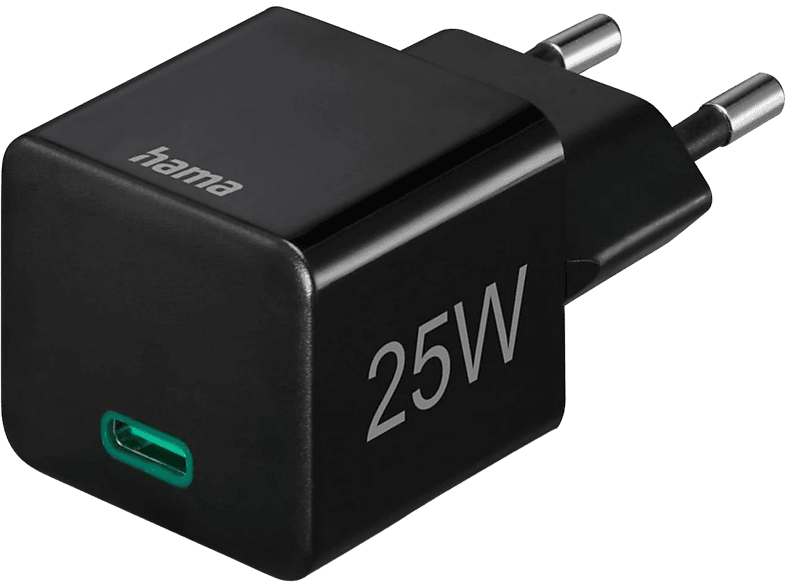 HAMA Chargeur rapide USB-C 25 W Noir (201651)