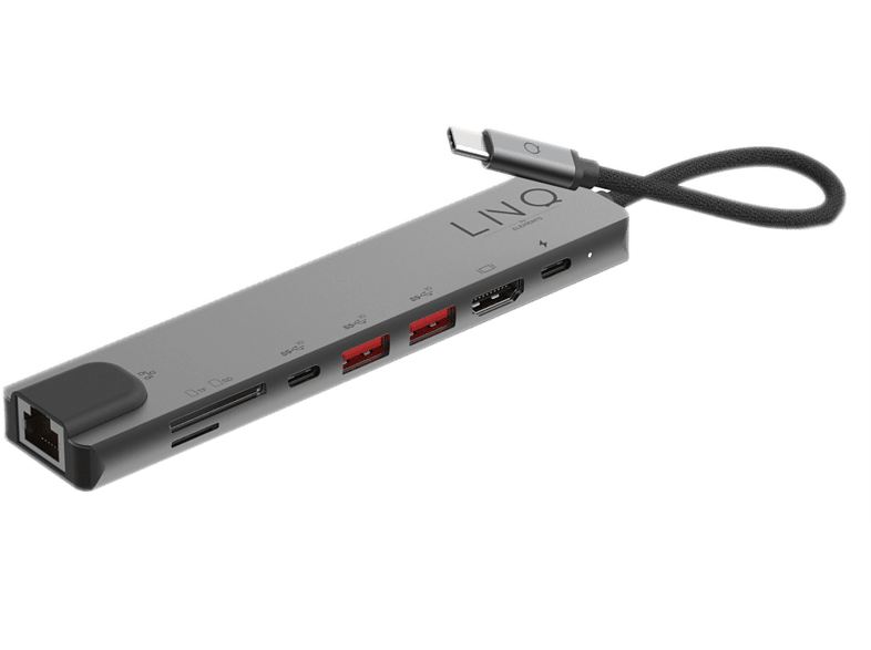 LINQ Hub USB-C 8 en 1 Multiports (LQ48010)