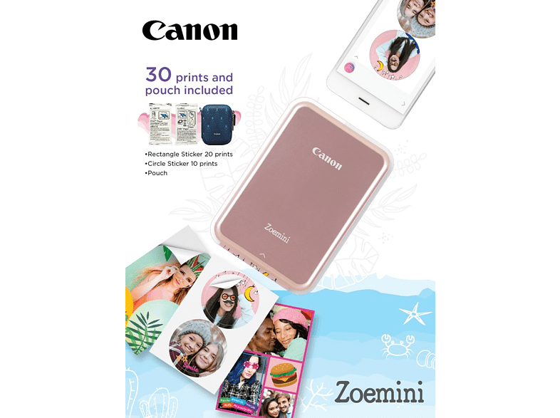 Papier photo instantané Canon Zink pour imprimante photo portable Zoemini -  Papier d'impression