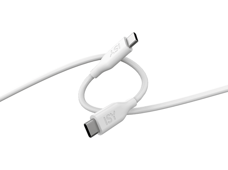 ISY Câble USB-C - USB-C 2 m Blanc (ICS-5000-WT-CC)