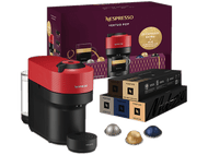 KRUPS Nespresso Vertuo Pop Red + 50 capsules (YY5328FD)