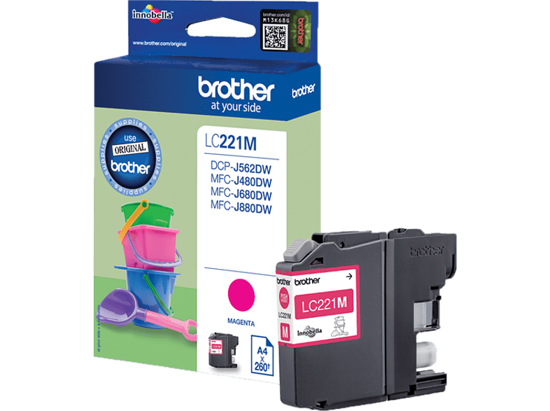 BROTHER LC221M Magenta (LC-221MBP)