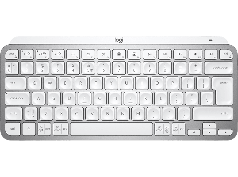 LOGITECH Clavier sans fil MX Keys Mini Illuminated AZERTY FR Pale Grey (920-010483)