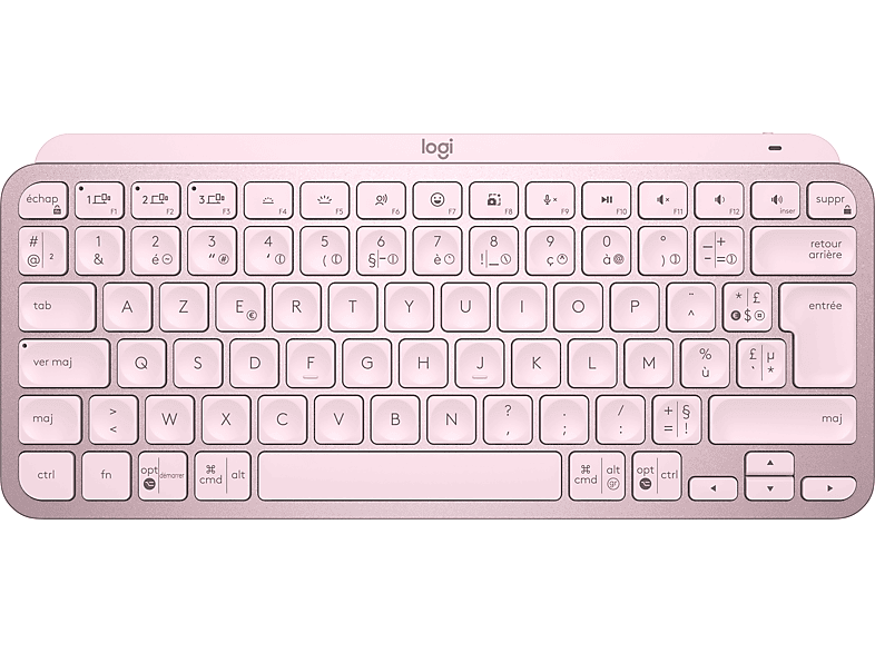LOGITECH Clavier sans fil MX Keys Mini Illuminated AZERTY FR Pink (920-010484)