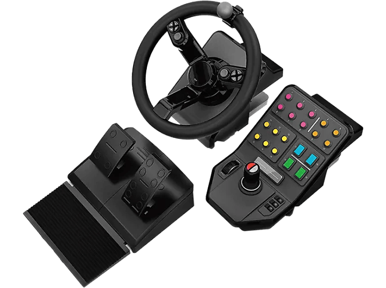LOGITECH Volant de simulation + pedales + paneau Farm Sim (945-000062)