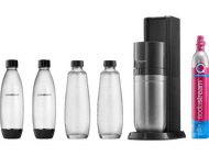 SODASTREAM Machine à eau pétillante DUO Pack de 2 bouteilles et 2 carafes