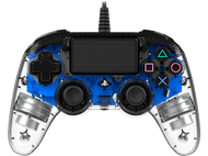 NACON Manette filaire Compacte Lumineuse PS4 Bleu (PS4OFCPADCLBLUE)