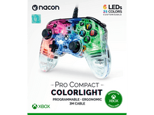 Charger l&#39;image dans la galerie, NACON Manette Pro Compact Colorlight Transparent Xbox (XBXPROCOMPACTRGB)
