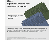 Charger l&#39;image dans la galerie, MICROSOFT Cover clavier Signature pour Surface Pro AZERTY BE Saphir (8XA-00102)

