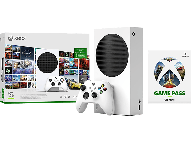 MICROSOFT Xbox Series S 512 GB + 3 mois Game Pass Ultimate (RRS-00152)