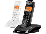 MOTOROLA Téléphone sans fil S1202 Dect Duo Mix Black&White (S1202WB)