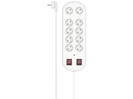 Multiprise 10 ports + interrupteurs 2 m Blanc (00223163)