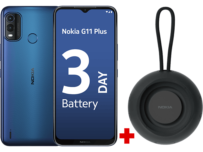 NOKIA G11 Plus 64 GB Lake Blue + Haut-parleur sans fil  (NG11PLUS-BLU+SP101)
