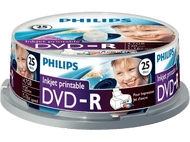 PHILIPS Pack 25 DVD-R 4.7 GB 16x Imprimable (DM4I6B25F/00)