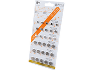 ISY Pack de 30 piles bouton alcalines 1.5 V (IBA-3030)