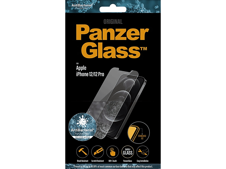 PANZERGLASS Protection d'écran iPhone 12 Pro Transparent (PZ-2708)