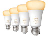 PHILIPS HUE Ampoule Smart White Ambiance E27 9 W - 4 pièces (32828000)