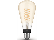 Charger l&#39;image dans la galerie, PHILIPS HUE Ampoule Smart White Filament Edison Blanc chaud E27 7 W (27917900)
