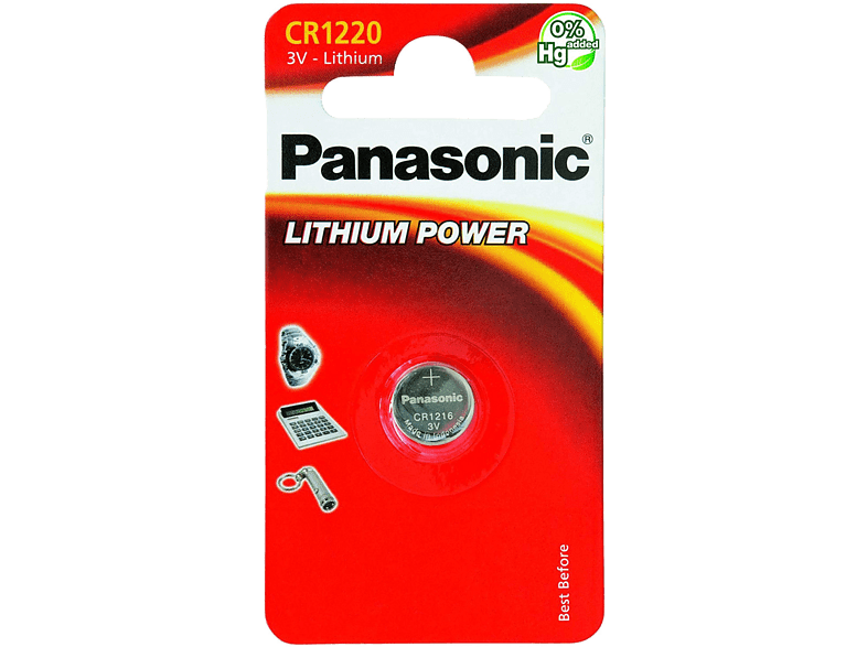 PANASONIC BATTERY Pile CR1220 Lithium Power 3V (106010641)